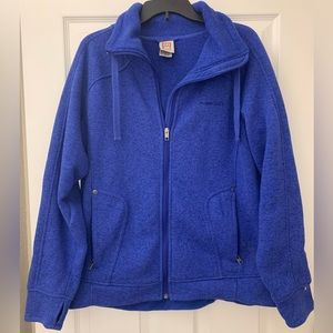 Avalanche Long Sleeve Blue Zip up Front Zip Pockets Size XL